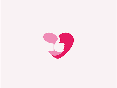 The concept of the logo for Like Love. business button communication concept finger flat heart icon illustration internet like logo love media network sign social symbol vector web