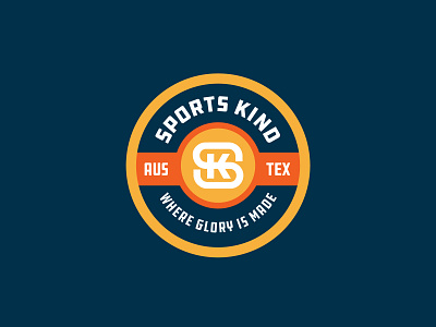 SK ATX austin austin texas badge badge design badge logo branding design graphic design logo monogram sports type typography vector