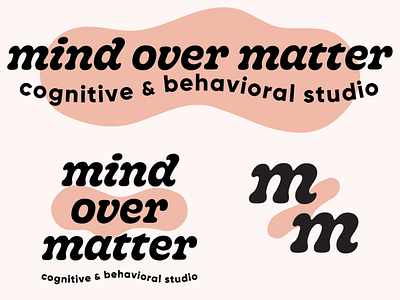 Mind Over Matter branding design lettering logo type typography vector