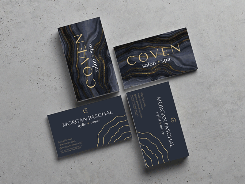 Coven Salon + Spa branding design graphic design logo type typography