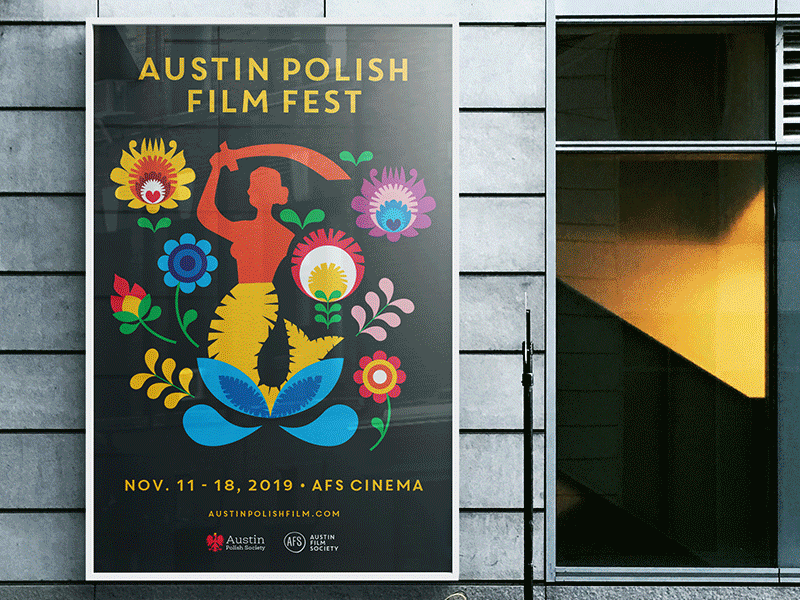 Austin Polish Film Festival Rebrand branding design event event branding festival branding festival design festival typography film festival graphic design illustration logo poland type typography vector