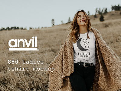 Anvil T-Shirt Model Photography Mockup anvil design mockup design resource mock up mockup nature outdoors shirt t shirt tee