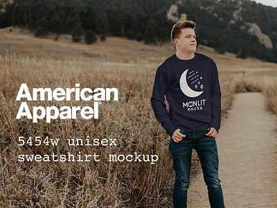 American Apparel Sweatshirt Male Model Mockup american apparel crew design resources mock-up mockup raglan sweatshirt tshirt mockup