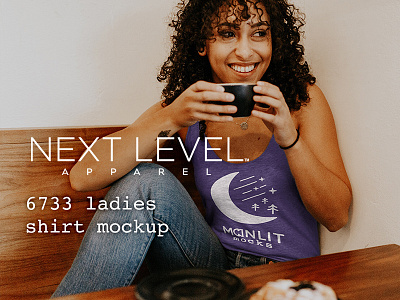 Next Level Tri-Blend Women's Tank Mockup coffee design mockup design resource mock up mockup nature next level shirt t shirt tanktop