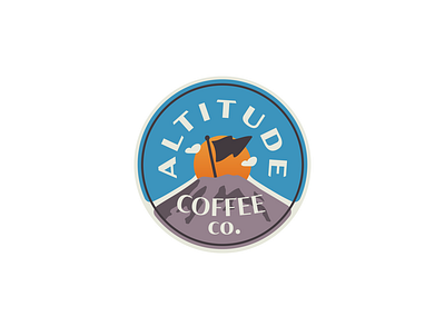 Coffee badge proposal badge badge logo brand branding flag logo logo design mountain sunrise sunset