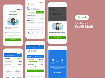 Tunaiku - Credit Limit app loan app loan apps design credit card credit limit design design app loan loan app mobile app mobile app design ui ui ux design ui design ui designer ux