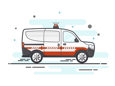 Ambulance ambulance design design app designer designs flat design flat illustrator flatdesign icon design icons illustration illustration art illustrator sketch sketchapp vector