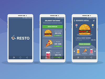 U-Resto Mobile App UI Design app design mobileapp ui uidesign uiux ux ux ui