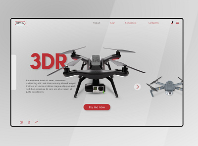 DRONE prototype droneweb landingpage parasuar uidesign uiux uiuxdesign uiwebdesign uxwebdesign webdesign webtemplate