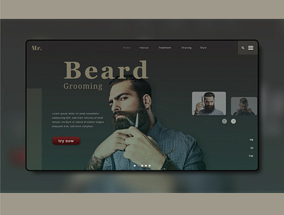 web beard grooming beardwebsite groomingformen landing design landingpage shave uidesign uiux uiuxdesign uxdesign webdesign webdevelopment website website design webtemplate