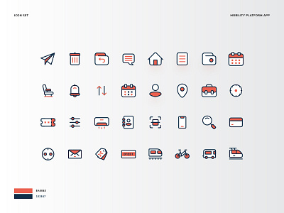 Mobility Platform - Icon Set