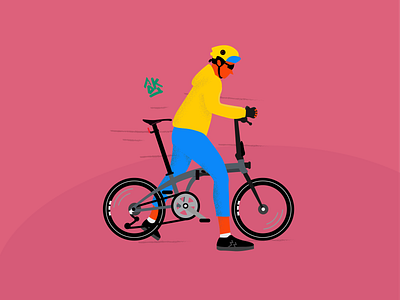 Bike To Work 2.0 design flat illustration vector