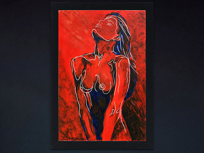 D E Z I R E acrylic painting adult art artist artwork beautiful boobs canvas contemporary art exhibition gallery girl hot illustration modern modern art modernart nude sex sexy