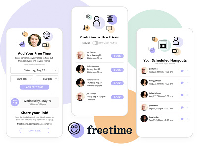 FreeTime: See Your Friends in Real Life Again app design mobile ui
