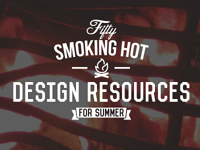 Smoking Hot fire retro summer typography vintage