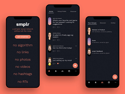 smplr - A Simpler Social Network