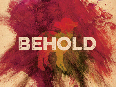 Behold brushes christmas holiday typography watercolor