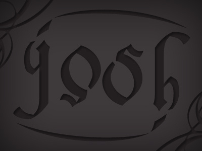 Josh Ambigram ambigram logo