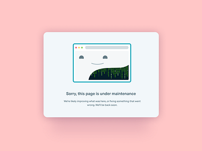 Website under maintenance 404 404page design error page illustration illustrator ui vector