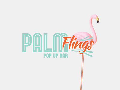 Palm Flings - Logo Design for a Bar