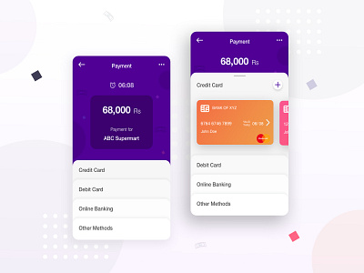 Payment Gateway UI Screens app design application banking bills budget buisness finance mastercard mobile money money transfer payment product design saving screens transaction ui ux visa