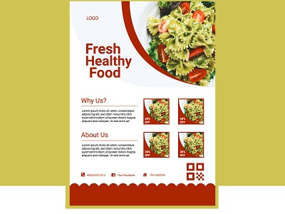 10 design flat flyer design flyer template food food template