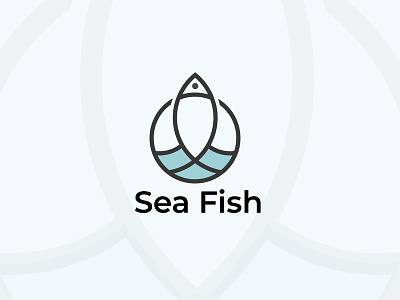 Sea design dribbble flat illustrator logo