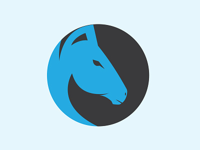 Horse1 design flat illustrator logo