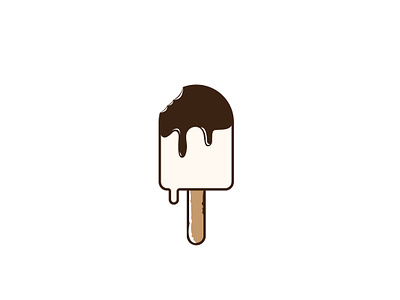 Ice Cream design dribbble flat illustrator logo vector