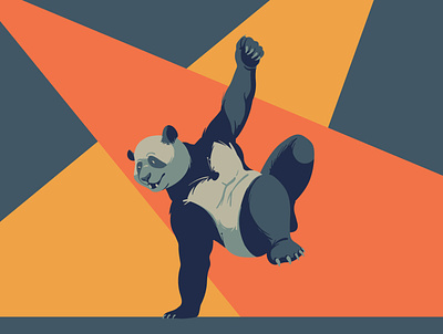 Dance adobeillustrator animal animal art artwork bear dance dancing design digitalart digitalillustration drawing illustration illustrator panda panda bear pandas vector vintage wildlife wildlife art