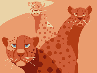 Cheetahs art artwork cheetah cheetahsafrica graphicsillustrationoftheday illustratorillustrator instaartist iphone iphonecase iphonecasesgraphicdesign