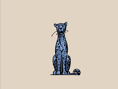 Cheetah adobe animal animals artwork blue cat cheetah colors drawing fast illustration illustrator sketch sketches vector wild