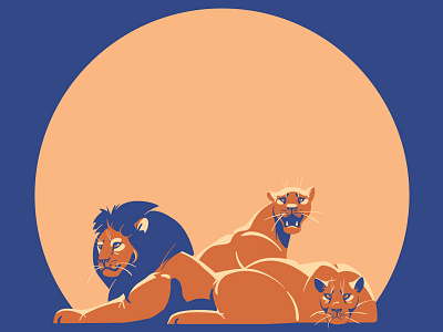Pride adobeillustrator africa animals art cat design digitalart drawing graphics illustration illustrator lion lions mood pride sun sunset travel vector wildlife