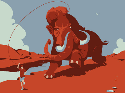 Happiness adobeillustrator animal art digitalart digitalillustration drawing graphicdesign illustration illustrator mammoth vector