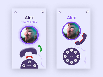 Phone App Concept app clean design dialer dribbble mobile phone phone app ui