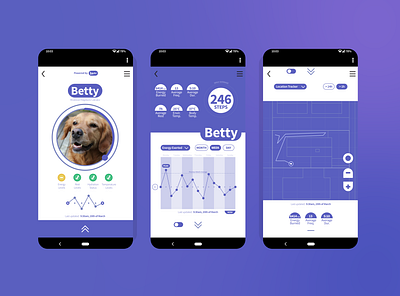 Bark!™ Fitness tracking for your pet pals app branding design ui ux vector