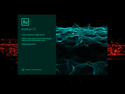 Adobe Audition CC 2019 Splash Screen