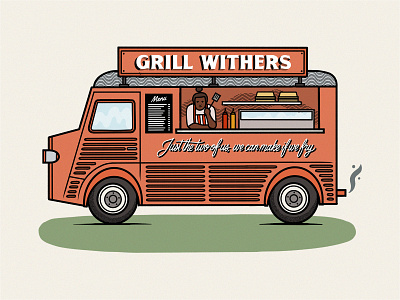 Grill Withers – The Pun Shop design hand lettering illustration procreate pun shop sign sign painter typography