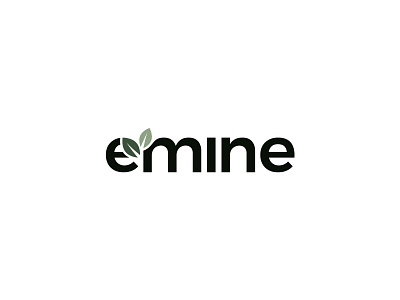 EMINE brand identity elegant fruit leaf logo logo design logodesign logotype natural vegetable