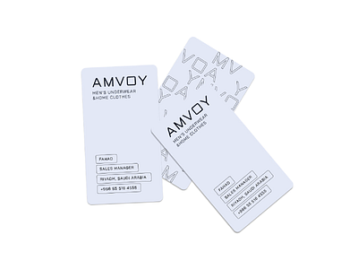 AMVOY brand identity branding business card geometric graphic design logo minimalistic print design stationery typography