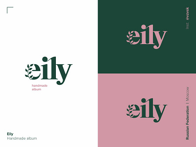Eily brand branding design flower logo font girl graphic identity illustration leaf line logo logotype tree logo typography vector