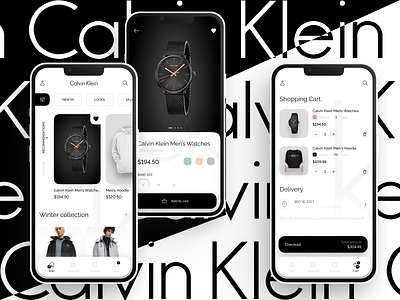 Calvin Klein mobile app app brand branding calvin klein ck design graphic design ios logo mobile mobile app ui ux vector