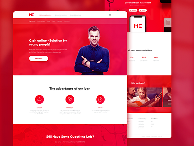 ME Bank (Landing page concept)