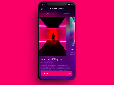 Event concept design app design ios mobile motion ui ux