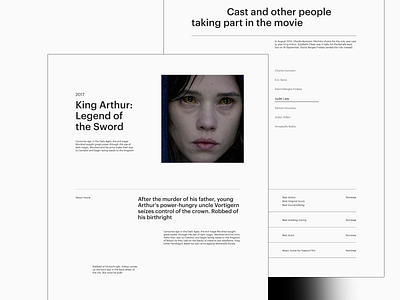 Guy Ritchie promo site cinema clean concept inspitarion interaction longread minimal minimalism producer promotion ui ux webdesign website