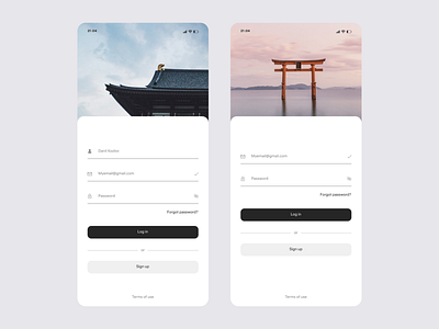 Login mobile app app store clean inspiration interaction ios japan login minimal mobile sign in sign up travell ui ux