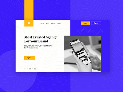 Website UI Landing Page Concept Design