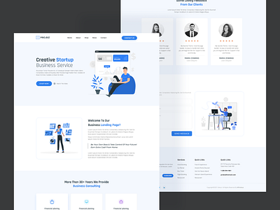 Marketing Agency Landing Page Design digital service graphic design landing page marketing agency ui ux