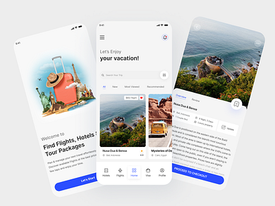 Traveling Mobile App UI UX Template booking flight hotel journey mobile app ticket tour traveling ui ux ux vacation visiting