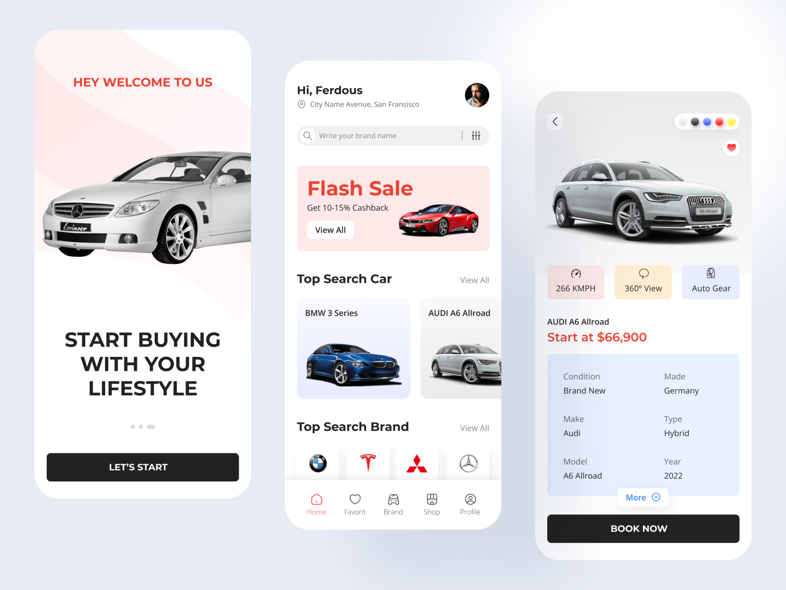 Car Selling Mobile Application Design by Md Ferdous Mondol on Dribbble